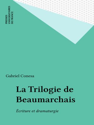 cover image of La Trilogie de Beaumarchais